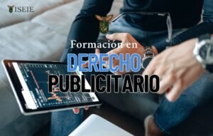 Persona estudiando en un ordenador con candados y símbolos de código, representando la intersección del derecho digital y la ciberseguridad estudiar derecho digital y ciberseguridad