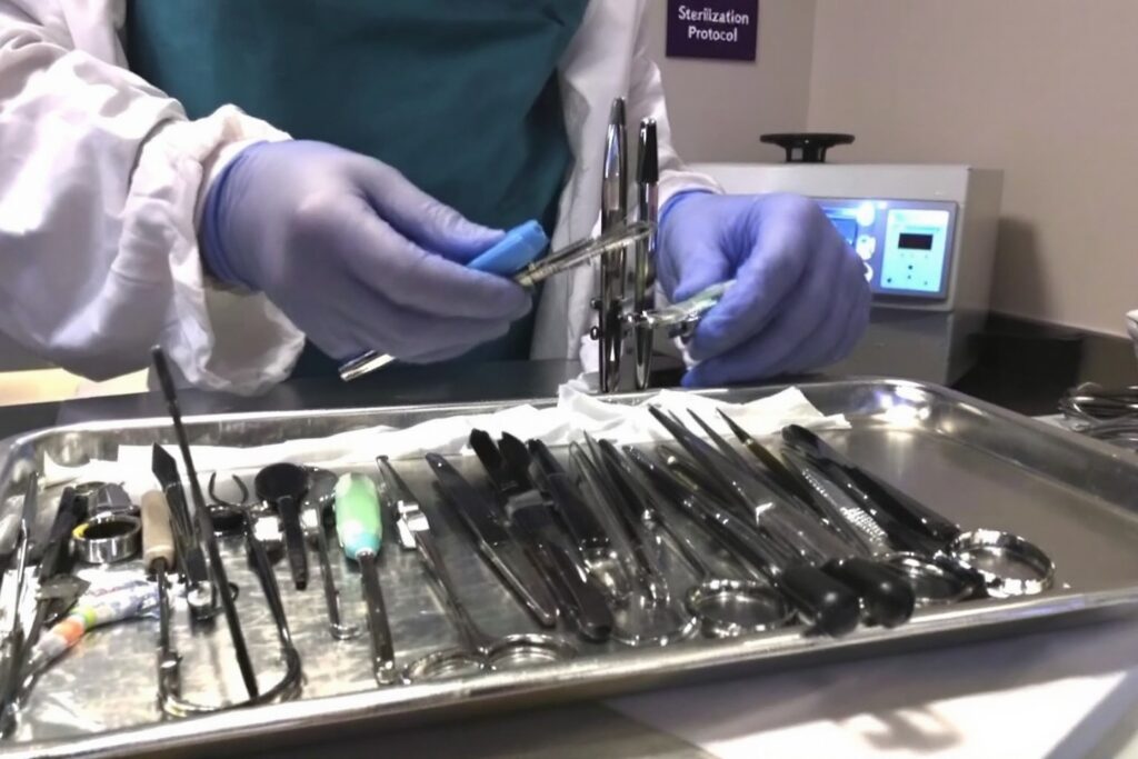 Qué Hace un Auxiliar de Podología: Funciones y Salidas Laborales en un Sector en Crecimiento Proceso de esterilización de instrumental, parte de qué hace un auxiliar de podología.